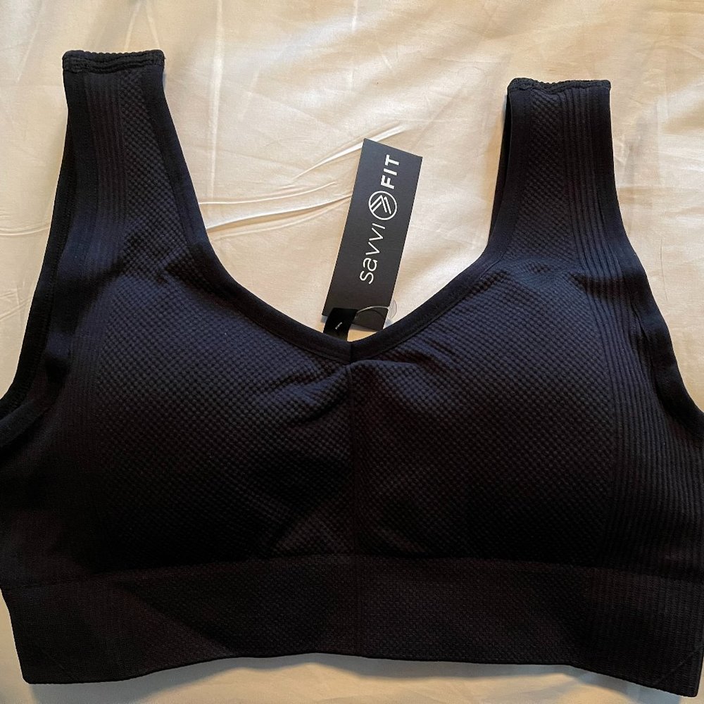 Savvi Fit Black Sommer Sports Bra